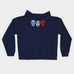 Halloween Masks Kids Hoodie